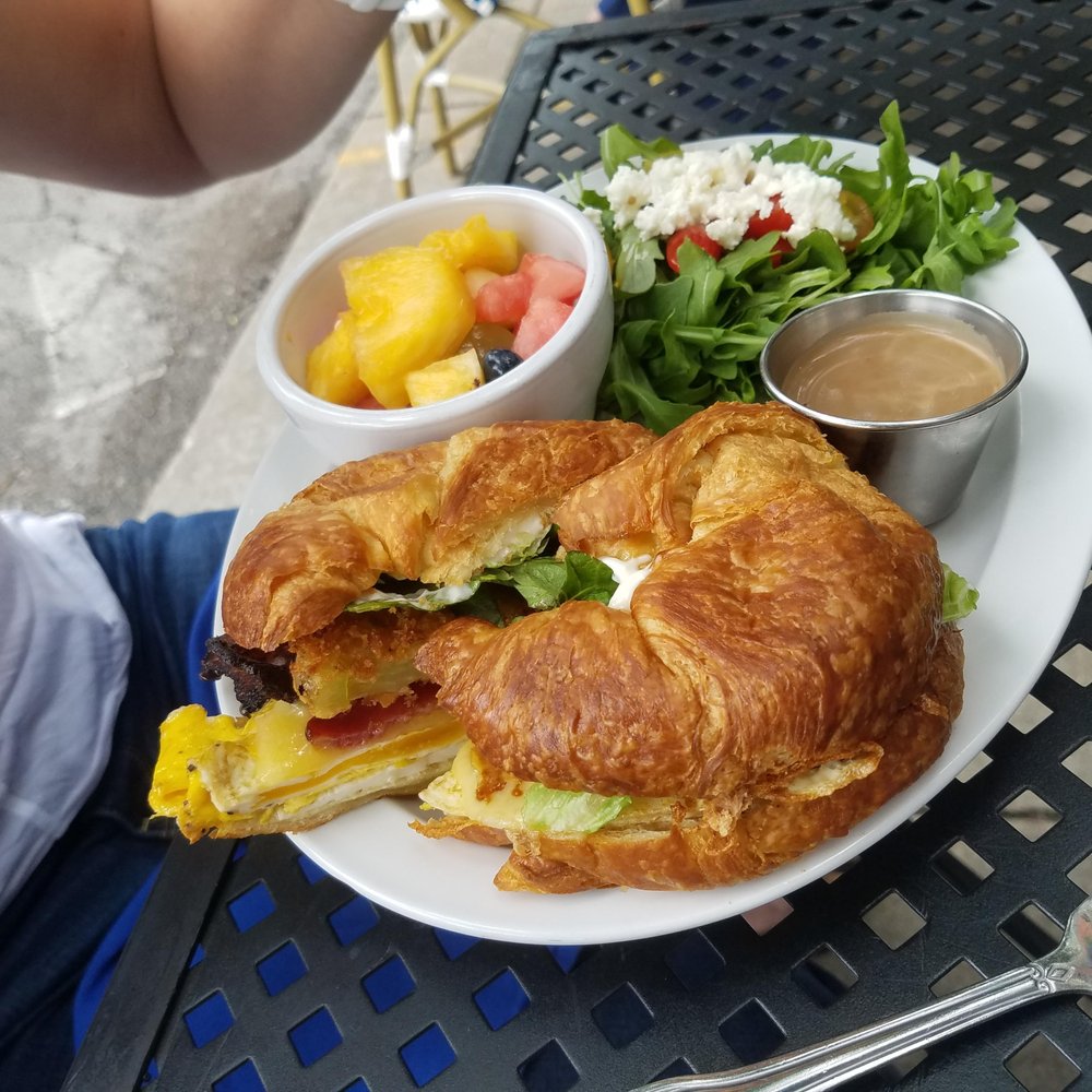 Otto's - Fantastic BLFGT - Egg is over medium, nice and consistent bites, perfectly toasty croissant. Fruit cup was a little sad, few summer berries - Breakfast & Brunch Near Me - Covington, Kentucky Otto's - Fantastic BLFGT - Egg is over medium, nice and consistent bites, perfectly toasty croissant. Fruit cup was a little sad, few summer berries - Breakfast & Brunch Near Me - Covington, Kentucky