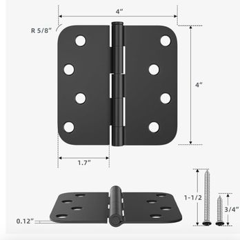 Doors custom and more - bearings hinges 4"x4" with 5)8" radius multiple finishes available - Door Sales/Installation Near Me - Houston, Texas Doors custom and more - bearings hinges 4"x4" with 5)8" radius multiple finishes available - Door Sales/Installation Near Me - Houston, Texas
