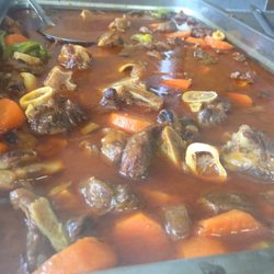 Prestige Caribbean Restaurant - Goat with vegetables