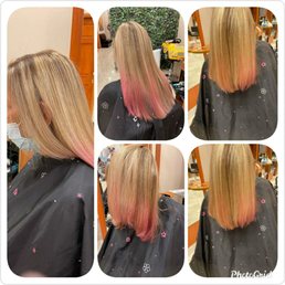 Fresh Highlights with pink for Breast Cancer Awareness month.