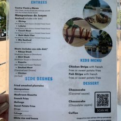 Contra Viento Y Marea Restaurant & Beach Bar - Menu back side