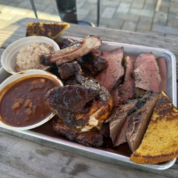 Canyons Barbeque - 4 meat combo - Barbeque Near Me - Castro Valley, California