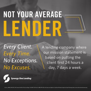 Synergy One Lending - Mortgage Lenders Near Me - San Diego, California Synergy One Lending - Mortgage Lenders Near Me - San Diego, California
