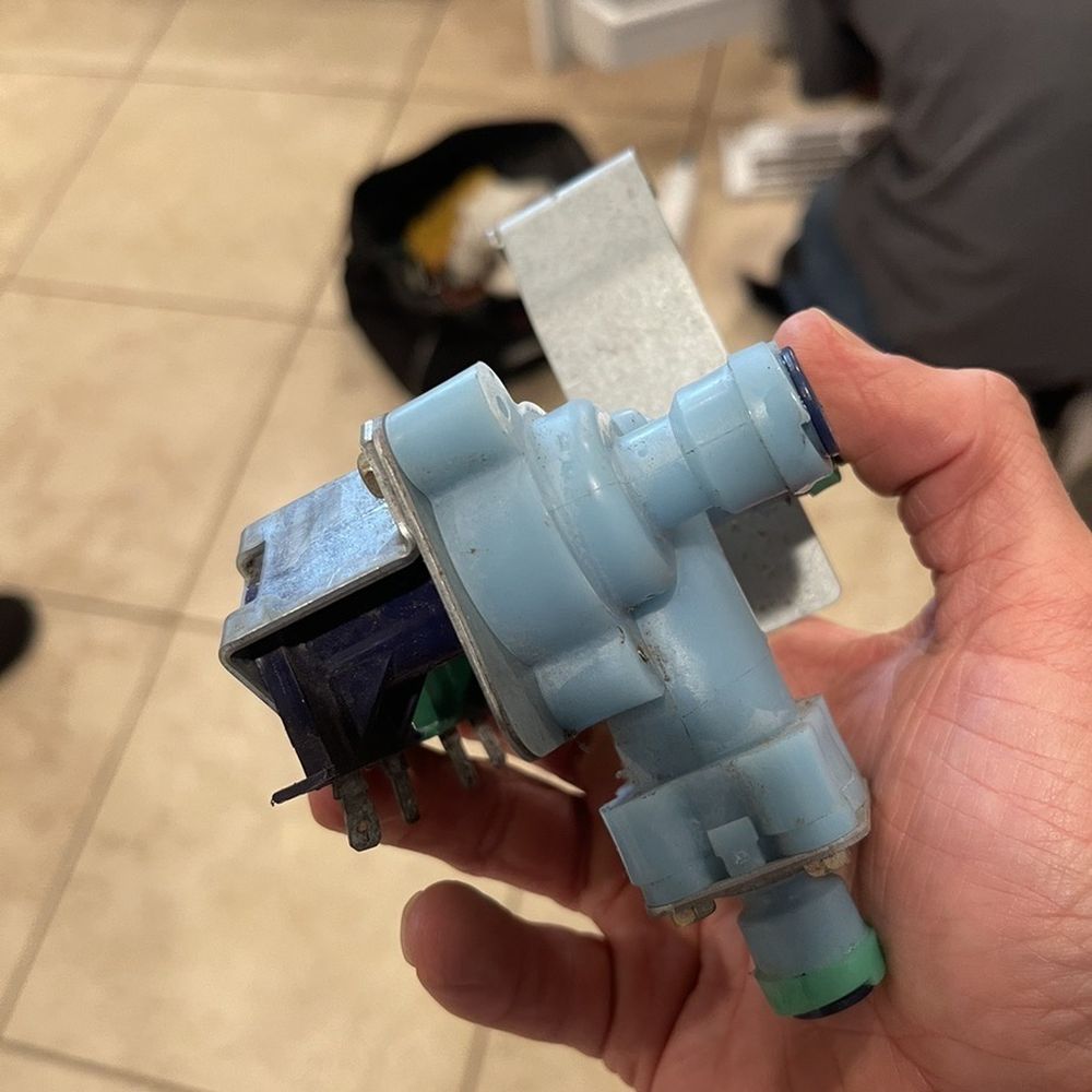 Useless ancient part they installed on my fridge for $180, only to break 3 months later. Useless ancient part they installed on my fridge for $180, only to break 3 months later.