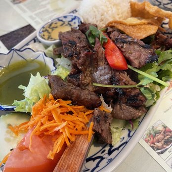 President Thai - President's BBQ Beef Lunch Special - Thai Near Me - Pasadena, California