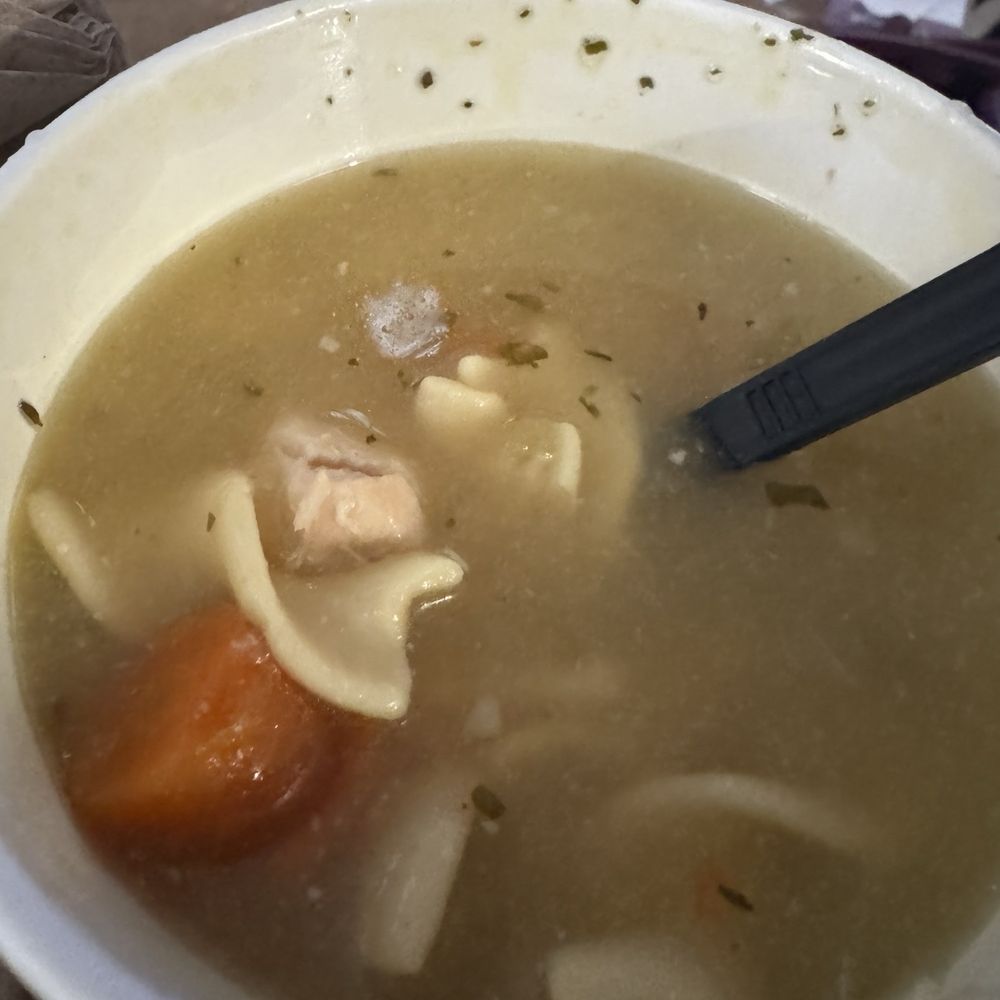 Panera Bread - Chicken noodle soup not even a full bowl! I upgraded for a dollar. - Sandwiches Near Me - Smyrna, Georgia Panera Bread - Chicken noodle soup not even a full bowl! I upgraded for a dollar. - Sandwiches Near Me - Smyrna, Georgia