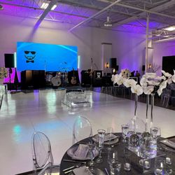 SoCal Dance Floors - Large Slate white Dance floor.