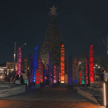 Fortunate Son - The outside downtown View during Christmas 2025 - Pizza Near Me - Garland, Texas