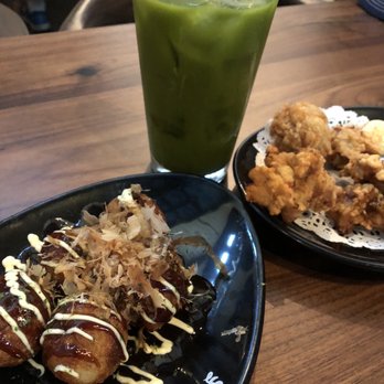 Marufuku Ramen - Takoyaki 5pc and Iced Matcha - Ramen Near Me - San Diego, California Marufuku Ramen - Takoyaki 5pc and Iced Matcha - Ramen Near Me - San Diego, California
