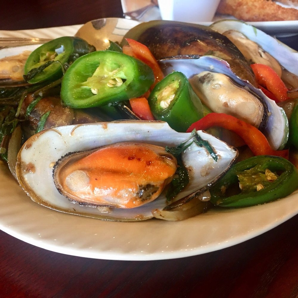 Thai Lao Cuisine - Basil mussels - Thai Near Me - Fair Oaks, California Thai Lao Cuisine - Basil mussels - Thai Near Me - Fair Oaks, California