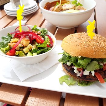 Jack Astor's - Hold the Beef burger and salad - Sports Bars Near Me - North York, Ontario Jack Astor's - Hold the Beef burger and salad - Sports Bars Near Me - North York, Ontario