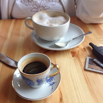 Maya Cafe - A double espresso and a cappuccino - Cafes Near Me - Newry, NYM