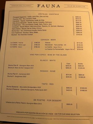 Menu photo 6 Fauna Guadalupe, BCN