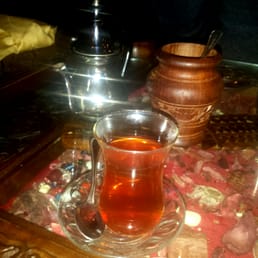 Warsa - Cinnamon tea... great end to a good meal - oysters and mussels - African Near Me - Milan, Michigan