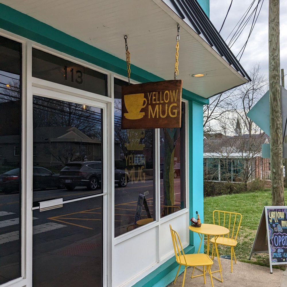 Yellow Mug Coffee Lounge - the outside of a coffee shop - Coffee & Tea Near Me - Weaverville, North Carolina Yellow Mug Coffee Lounge - the outside of a coffee shop - Coffee & Tea Near Me - Weaverville, North Carolina