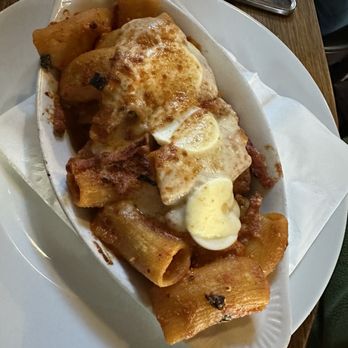 Trattoria Zero Otto Nove - Rigatoni al Forno w/ Meatballs - Italian Near Me - Bronx, New York Trattoria Zero Otto Nove - Rigatoni al Forno w/ Meatballs - Italian Near Me - Bronx, New York