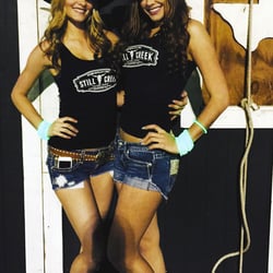 Still Creek Distillery - Girls wearing Still Creek Distillery tank tops at the Houston, Texas Rodeo.