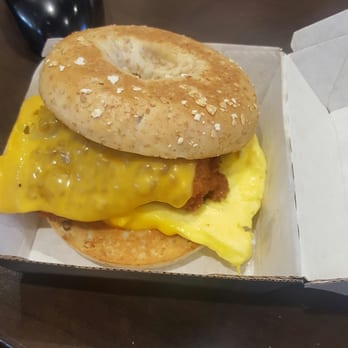 Chick-fil-A - Chicken Egg and Cheese bagel - Fast Food Near Me - Portsmouth, Virginia