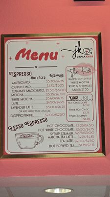 Menu photo 4 Java Kiss Coffee Shop Nolanville, TX