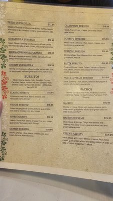 Menu photo 6 Frida Taqueria Waipahu, HI