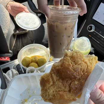 Alice's Kitchen - Polo H.K. Style Pineapple Bun with Butter, curry fish ball and HK Style Milk Tea - Cantonese Near Me - Monterey Park, California