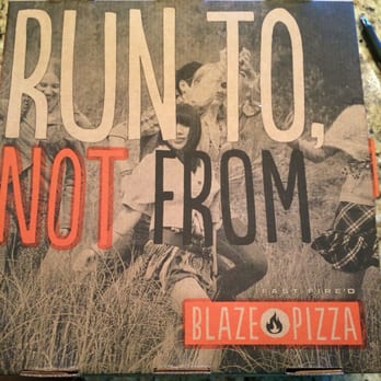 Blaze Pizza - Cool branding! Adventurous - Salad Near Me - Carmel, Indiana