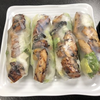 Rolls And Grill - Grilled Chicken Spring Rolls yummm - Vietnamese Near Me - Bakersfield, California Rolls And Grill - Grilled Chicken Spring Rolls yummm - Vietnamese Near Me - Bakersfield, California