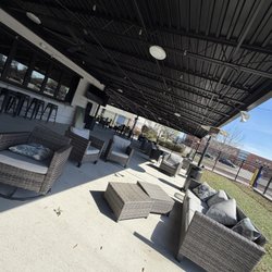 B & B Bowling Lanes - Outdoor Seating Area