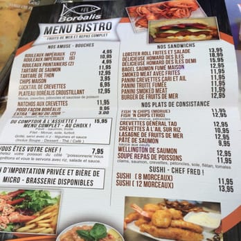 Borealis Poissonnerie - Bistro menu - Seafood Markets Near Me - Matane, Quebec