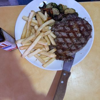 Varela's Restaurant - Ribeye steak with fries - Steakhouses Near Me - Belen, New Mexico