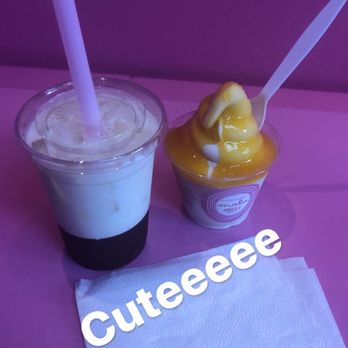 Malu - Their Strawberry Jelly and soft serve with mango syrup topping - Desserts Near Me - Honolulu, Hawaii Malu - Their Strawberry Jelly and soft serve with mango syrup topping - Desserts Near Me - Honolulu, Hawaii