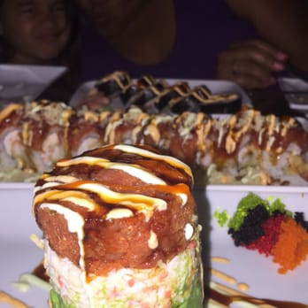 MK's Sushi - Ahi tower; spicy crunch roll; happy roll and the Louisiana roll! All my favorite and these two! - Sushi Bars Near Me - Bedford, Texas MK's Sushi - Ahi tower; spicy crunch roll; happy roll and the Louisiana roll! All my favorite and these two! - Sushi Bars Near Me - Bedford, Texas