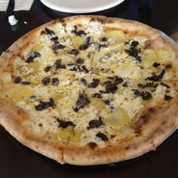 Potato and Mushroom Pizza