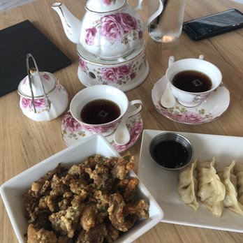 Proper Rose Garden - Spicy popcorn chicken and dumplings - Themed Cafes Near Me - Katy, Texas
