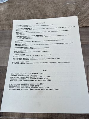 Menu photo 3 Ojai Deer Lodge Ojai, CA