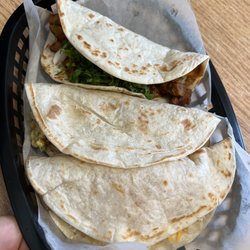 Sierra's - Taco time! Pastor, machado & egg & sausage!