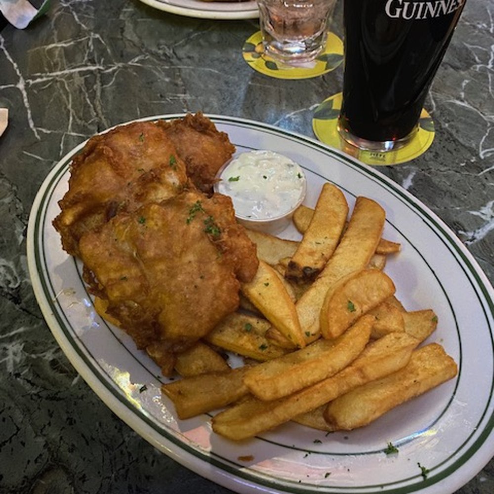 Fish and Chips and a Guiness. 3.9.2024