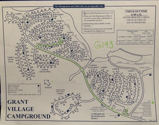 Grant Campground Yellowstone Map Grant Village Campground 1 Grand Loop Rd Yellowstone National Park, Wy  Campgrounds - Mapquest