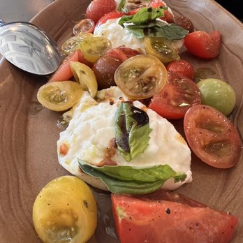 Esther's Kitchen - Tomatoe caprese ! Pesto on the side, boyfriend is allergic - Italian Near Me - Las Vegas, Nevada