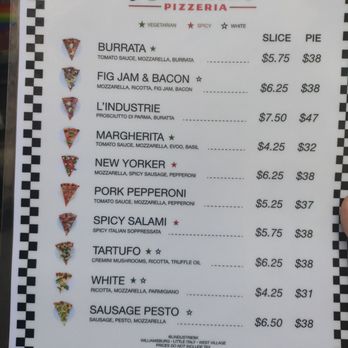 L’industrie Pizzeria - Menu - Pizza Near Me - New York, New York L’industrie Pizzeria - Menu - Pizza Near Me - New York, New York