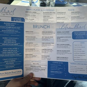 Blue Pearl - Brunch menu - Seafood Near Me - Staten Island, New York Blue Pearl - Brunch menu - Seafood Near Me - Staten Island, New York