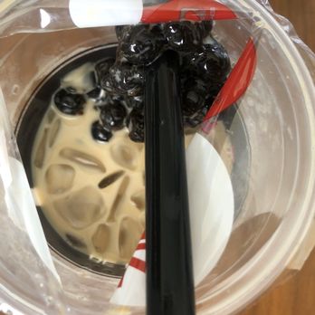 7 Leaves Cafe - Overcooked boba stuck together. - Coffee & Tea Near Me - Westminster, California