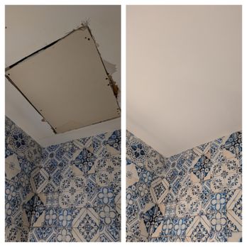 DDS Home Services - Bathtub above ! Water leaque #drywall fixing - Painters Near Me DDS Home Services - Bathtub above ! Water leaque #drywall fixing - Painters Near Me