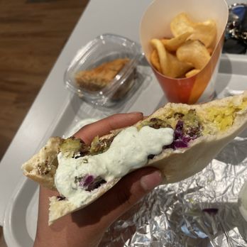 Naf Naf Grill - Stuffed Pita Sandwich 10/10! - Middle Eastern Near Me - Fort Mill, South Carolina