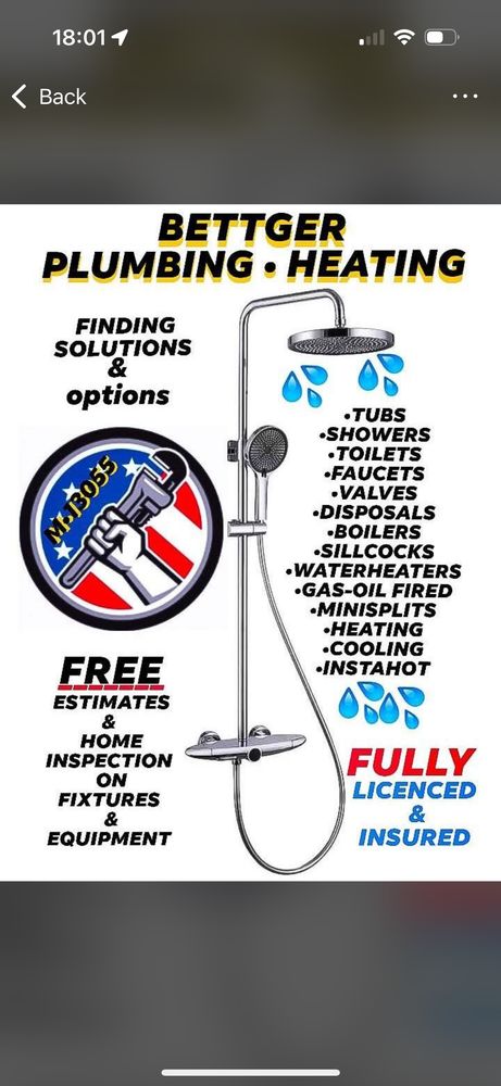 Slide of Bettger Plumbing & Heating
