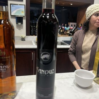 Sanduz Estate Winery - A photo of two bottles of ice wine in different flavors. - Wineries Near Me - Richmond, British Columbia Sanduz Estate Winery - A photo of two bottles of ice wine in different flavors. - Wineries Near Me - Richmond, British Columbia