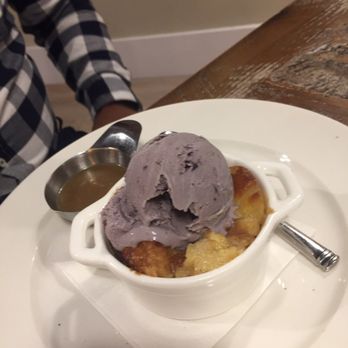 Region's 117 - Homemade blueberry ice cream with croissant pudding - New American Near Me - Lake Frederick, Virginia Region's 117 - Homemade blueberry ice cream with croissant pudding - New American Near Me - Lake Frederick, Virginia