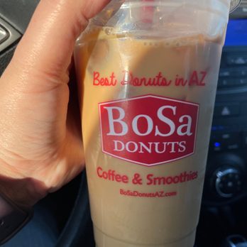 BoSa Donuts - Iced Caramel coffee - Donuts Near Me - Phoenix, Arizona