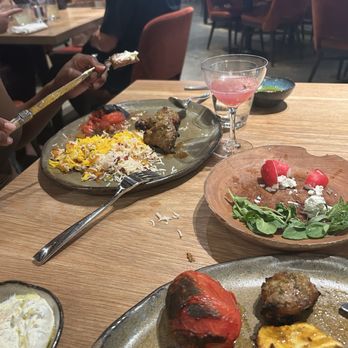 Rumi's Kitchen - Colony Square - Lamb kebobs. Wow - Persian/Iranian Near Me - Atlanta, Georgia