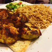 Photo of Zara Afghan Cuisine - Sacramento, CA, United States. Chicken kabob over rice